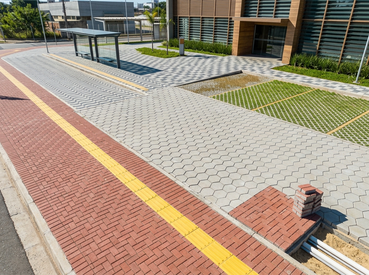 Modelos de Piso Intertravado (Paver): Formatos e Aplicações