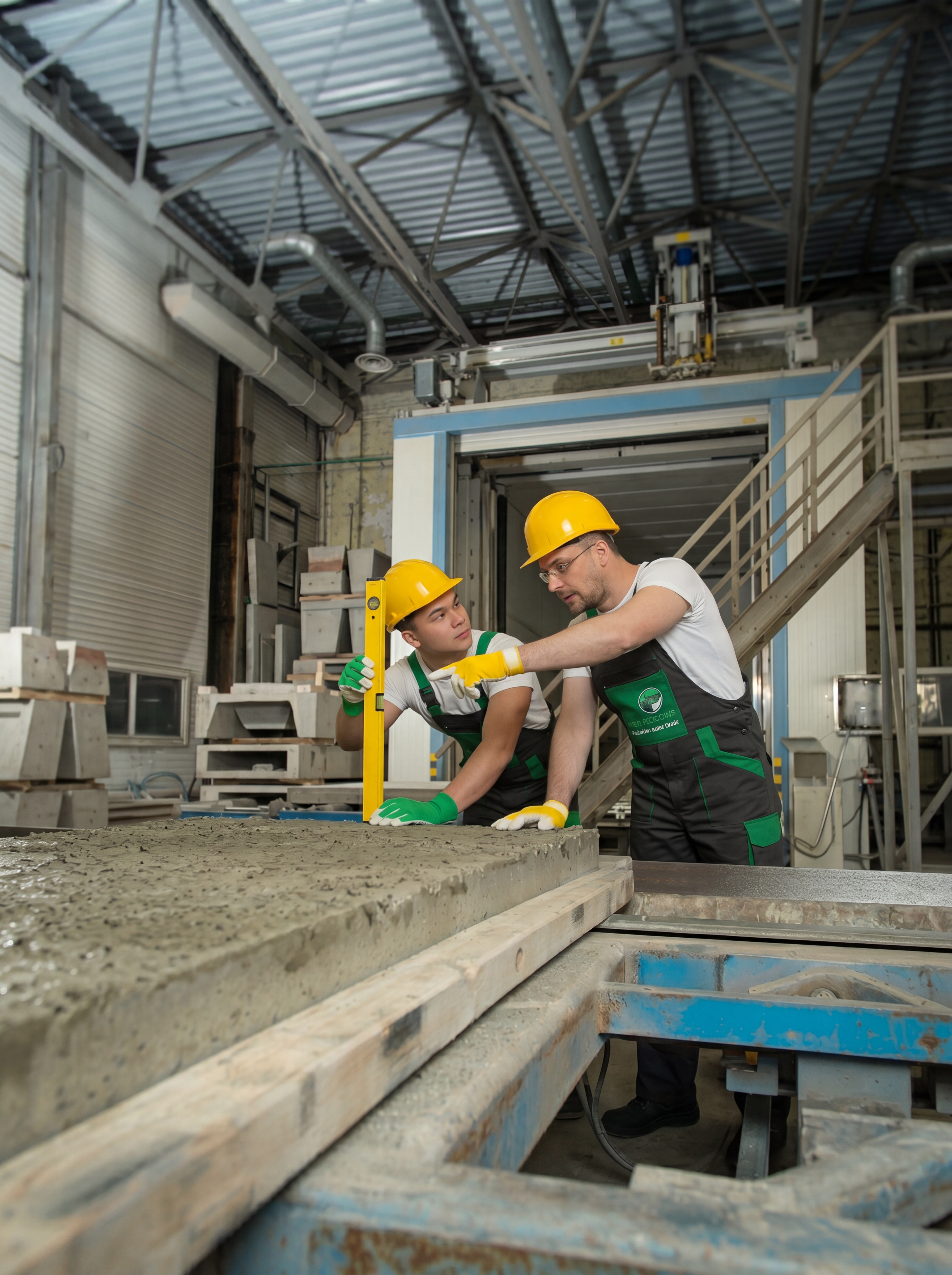 Maquinário e produção industrial de pré-moldados